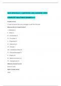 NUR 2090 EXAM 2 QUESTIONS AND ANSWERS WITH COMPLETE SOLUTIONS GRADED A++