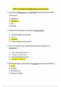 APEA 3p Final Exam Questions and Answers