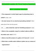 DC 3rd Class Test QUESTIONS WITH COMPLETE SOLUTIONS.