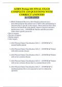 AORN Periop 101 FINAL EXAM COMPLETE 110 QUESTIONS WITH  CORRECT ANSWERS A+ GRADED