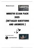 MNN3701 EXAM PACK 2025  {DETAILED QUESTIONS AND ANSWERS }