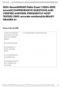 2024 Newest|NR283 Patho Exam 1 |2024-2025 newest|COMPREHENSIVE QUESTIONS AND VERIFIED ANSWERS |FREQUENTLY MOST TESTED| (100% accurate solutions)|ALREADY GRADED A+