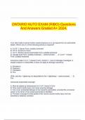 ONTARIO AUTO EXAM (RIBO) Questions And Answers Graded A+ 2024.