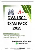 DVA1502 EXAM PACK 2025