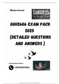 GGH2606 EXAM PACK 2025  {DETAILED QUESTIONS AND ANSWERS }