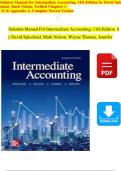 Solution Manual For Intermediate Accounting, 11th Edition by David Spiceland, Mark Nelson, Verified Chapters 1 - 21 & Appendix A, Complete Newest Version.