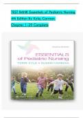 TEST BANK For Essentials of Pediatric Nursing 4th Edition By Kyle Carman | Complete Chapters 1 - 29 | 100 % Verified