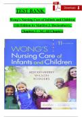 Test bank for Wong's Nursing Care of Infants and Children 11th Edition by Hockenberry Chapter 1-34