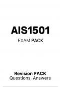 Ais1501 exam pack 2024 revision pack questions and answers.