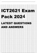 ICT2621 EXAM PACK 2024