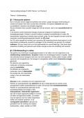 Biologie samenvatting 5 VWO Thema 1: Stofwisseling en Thema 6: Gedrag