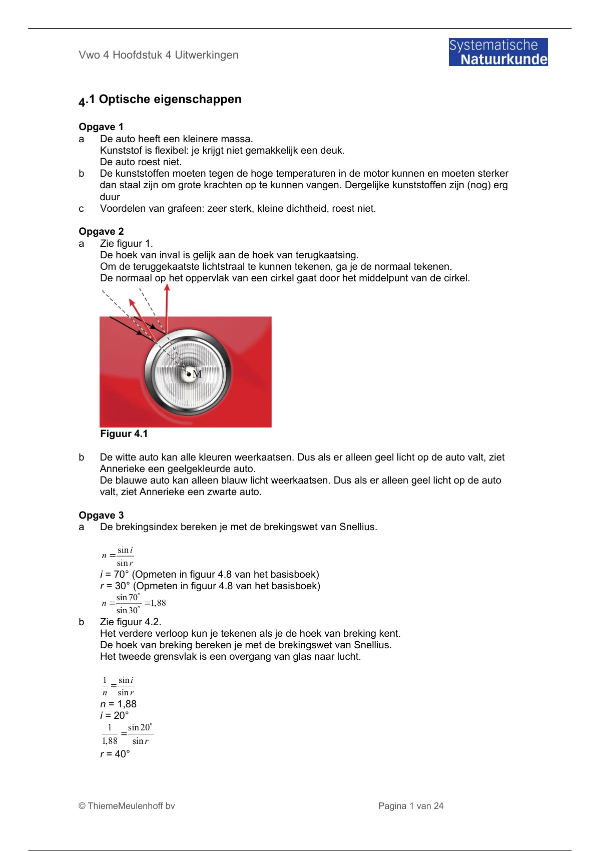 Systematische Natuurkunde Vwo 4 H4 Uitwerkingen - Natuurkunde - Stuvia NL