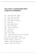 HCC TEST -1 QUESTIONS WITH COMPLETE ANSWERS.