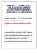 RICA SUBTEST 3 TEST EXAM NEWEST ACTUAL EXAM WITH COMPLETE QUESTIONS AND DETAILED VERIFIED ANSWERS GRADED A+ | 100% VERIFIED