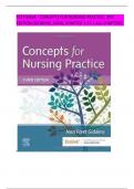 Test Bank for Concepts for Nursing Practice (3rd Ed) By Jean Giddens| Complete Guide All Chapters 2024