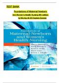 Test Bank for Foundations of Maternal-Newborn and Women's Health Nursing 8th Edition by Sharon Murray; Slone McKinney,  All 1-28 Chapters Covered ,Latest Edition, ISBN:9780323827386