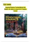 Test Bank for Personal Finance 9th Edition by keown All 1-17 Chapters Covered ,Latest Edition, ISBN:9780137504152