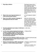 Psychotherapy with Children Final Exam TEST 2024/2025 GRADED A+ COMPLETE QUESTIONS AND VERIFIED ANSWERS