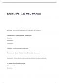 PSY 121 Exam Package deal.