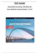 Test Bank For Intermediate Accounting, 18th Edition By Kieso, Warfield, Consists Of 23 Complete Chapters, ISBN: 978-1119790976