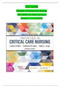 TEST BANK FOR PRIORITIES IN CRITICAL CARE NURSING, 9TH EDITION, LINDA D. URDEN, KATHLEEN M. STACY, MARY E. LOUGH ISBN-9780323809818