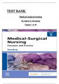 Test Bank for Dewits Medical Surgical Nursing Concepts and Practice 5th Edition Stromberg Chapter 1-49 Newest Version  ISBN:9780323811842