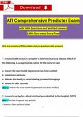 ATI Comprehensive Predictor Exam (2023 / 2024) with NGN Questions and Verified Answers, 100% Guarantee Pass