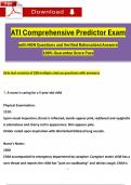 ATI Comprehensive Predictor Exam with NGN Questions and Verified Answers (2023 / 2024), 100% Guarantee Pass