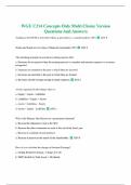 WGU C214 Concepts Only Multi Choice Version Questions And Answers