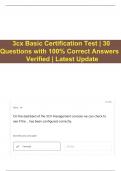 3cx Basic Certification Test | 30 Questions with 100% Correct Answers | Verified | Latest Update