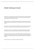 HCAD 710 Exam 5 14-16 Questions and Answers