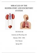 RYAN KUAR Anatomy and Physiology lab report (MIRACLES OF THE RESPIRATORY AND EXCRETORY SYSTEM)