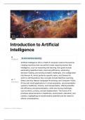 Summary -  Artificial Intelligence