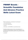 PMHNP Boards - Scientific Foundation And Advance Practice Skills Latset Exam