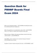 Question Bank for PMHNP Boards Final Exam 2024