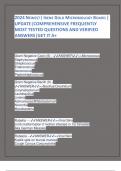 2024 NEWEST| IRENE GOLD MICROBIOLOGY BOARD | UPDATE|COMPREHENSIVE FREQUENTLY MOST TESTED QUESTIONS AND VERIFIED ANSWERS|GET IT A+ Gram Negative Cocci (6) - ANSWER>>Micrococcus Staphylococcus Streptococcus Enterococcus Aerococcus Peptostreptococcus