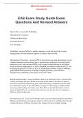 EAS Exam Study Guide Exam Questions And Revised Answers