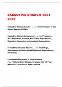 EXECUTIVE BRANCH TEST  2023