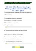 3.0 Boiler Safety Devices Knowledge  Check Questions and Correct Answers  the Latest Update