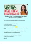 Hdmaster CNA 1 State Competency Practice Exam Questions/ 80 Q&A