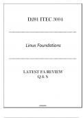 D281 ITEC 3004 Linux Foundations - Latest FA Review Q & S 2024.p