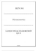 (GCU) ECN 361 Microeconomics - Latest Final Exam Review Q & S 2024.