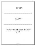 HFMA CSAPM LATEST TEST REVIEW Q & S 2024.