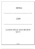 HFMA CSPR LATEST TEST REVIEW Q & S 2024