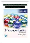 TEST BANK For Microeconomics, 9th Edition by Jeffrey M. Perloff, Verified Chapters 1 - 20, Complete Newest Version