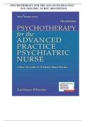 PSYCHOTHERAPY FOR THE ADVANCED PRACTICE PSYCHIATRIC NURSE 3RD EDITION