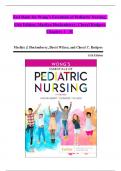 TEST BANK For Wong’s Essentials of Pediatric Nursing, 11th Edition by Marilyn Hockenberry, Cheryl Rodgers, Verified Chapters 1 - 31, Complete Newest Version