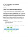 Samenvatting EHealth Research Theory and Development -  Digital health communication (800872-M-6)