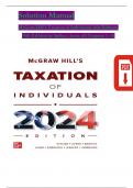 SOLUTION MANUAL FOR McGraw-Hill's Taxation of Individuals 2024 Edition, 15th Edition Spilker