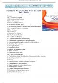 Catalano Nursing Now 8th Edition Test Bank - Chapter 1-28, Complete Guide A+